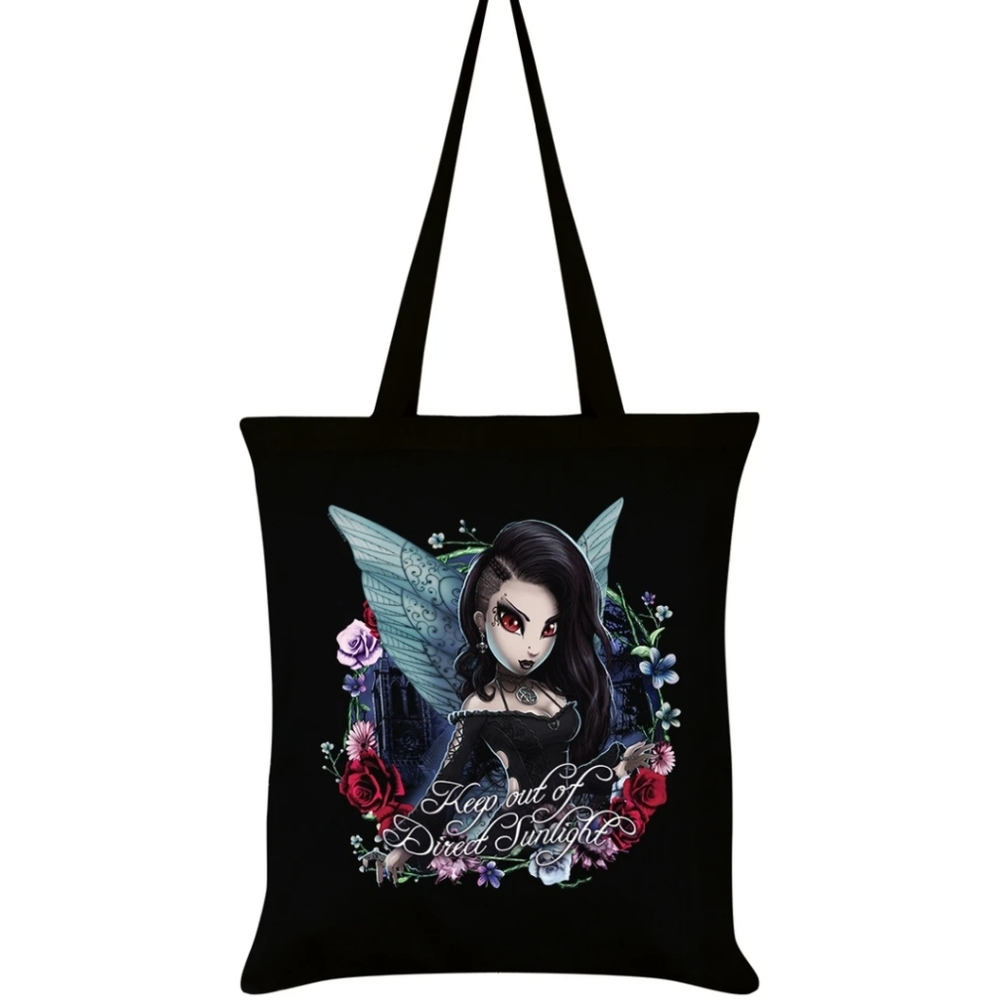 Darla Keep Out Of Direct Sunlight Black Tote Bag